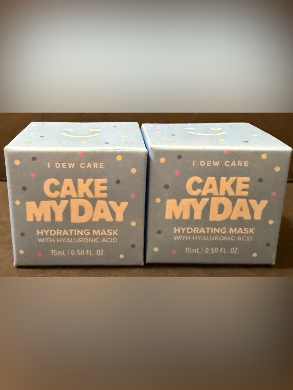 Lot of 2 New I DEW CARE Cake My Day Hydrating Mask Travel Size 15mL 0.5oz Each